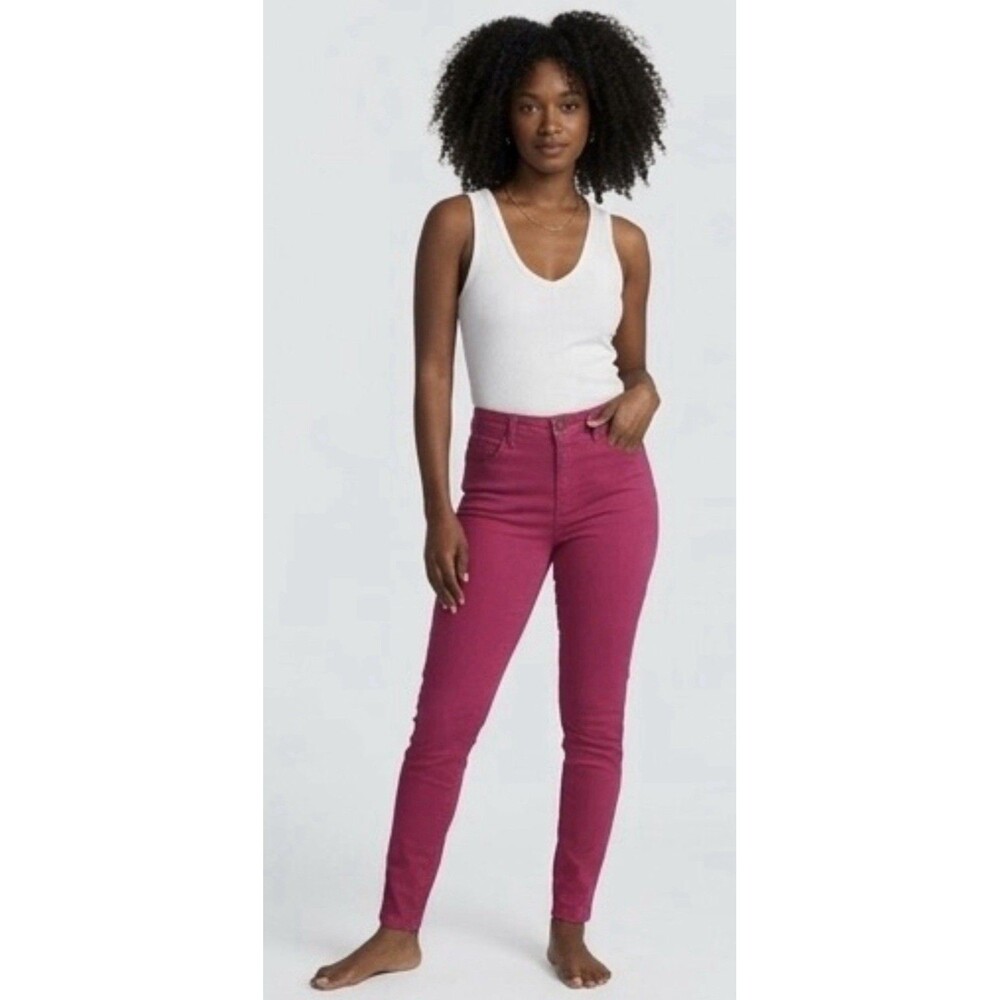 Billabong Women's "peddler" Supa Skinny Jeans Bright Pink Size 27 NWT